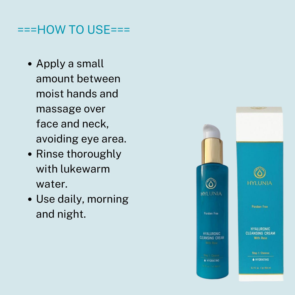 Hylunia Hyaluronic Cleansing Cream, 5.1 FL oz