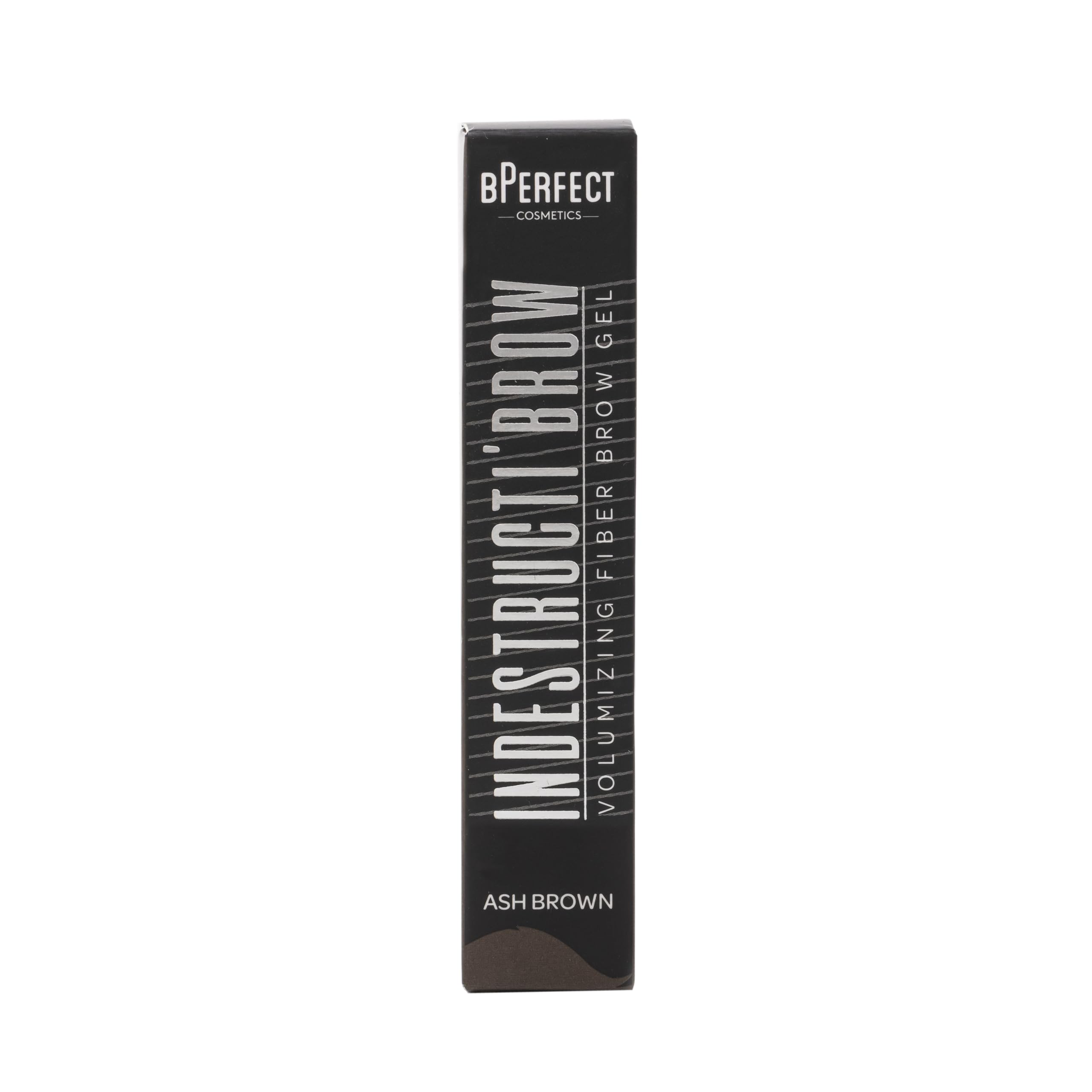 BPerfect Indestructi’Brow – Brow Fiber Gel Mascara with Sweat-Proof Microfibres for Volume, Hold & Colour – Ash Brown (For Silver, Ash Blonde & Dark Brown Hair), 8ml