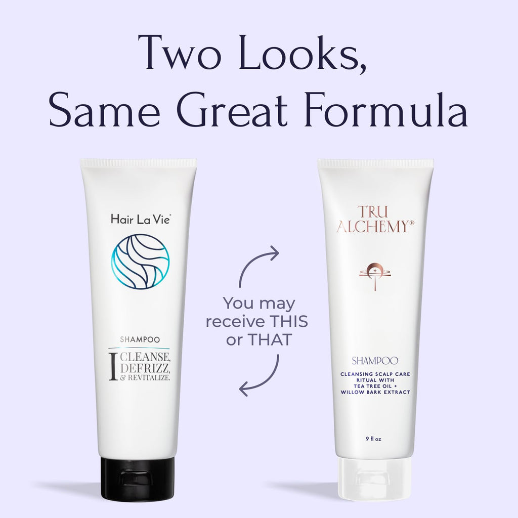 Tru Alchemy Shampoo for Growth, Volume & Scalp Health | Naturally-Derived with Tea Tree & Peppermint Oil plus Keratin & Saw Palmetto | Sulfate & Paraben Free | 9 oz. (2-Pack)