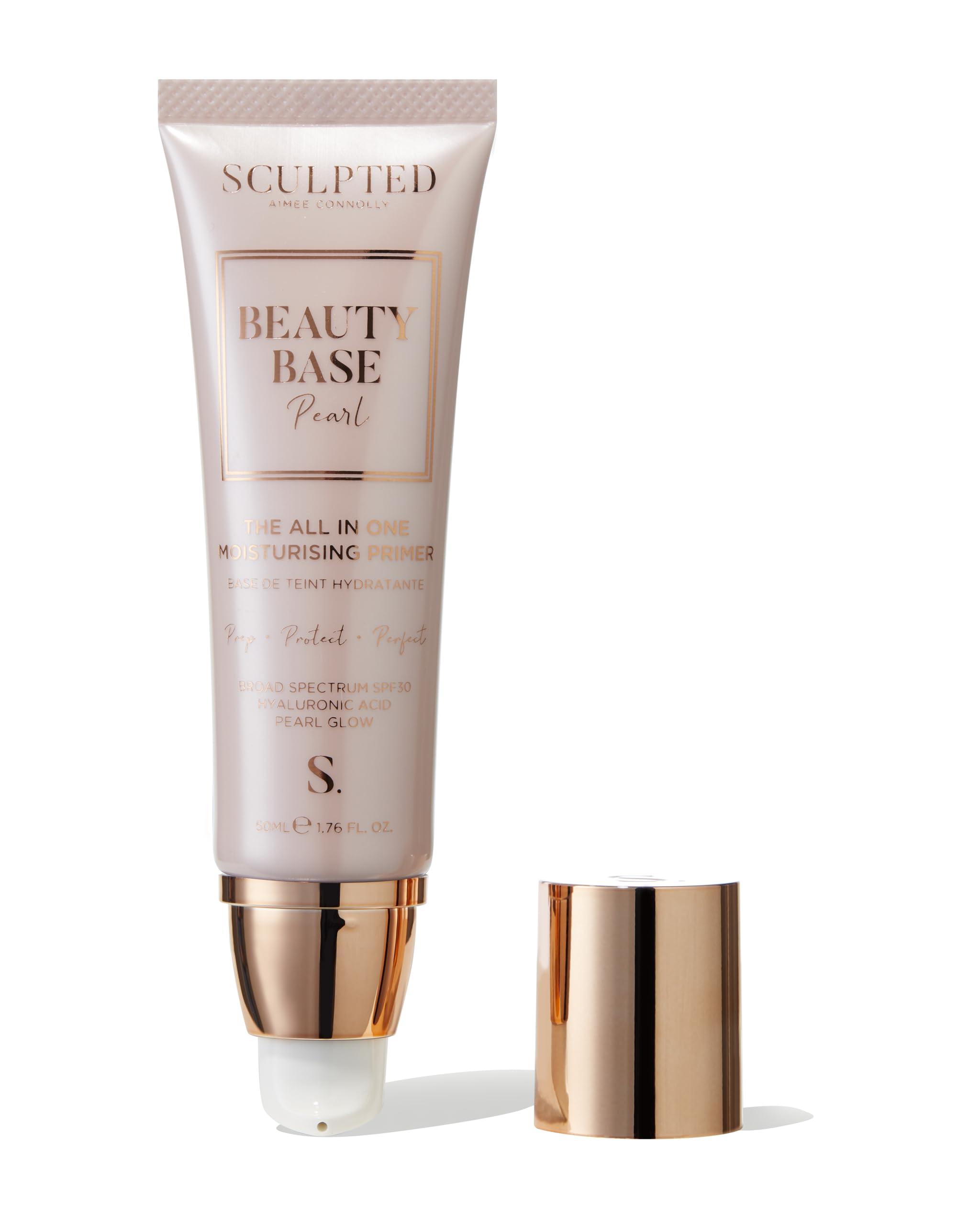 Sculpted By Aimee Beauty Base Pearl Primer - Radiant, Hydrating, SPF30 Protection, Pearl Finish, Unisex
