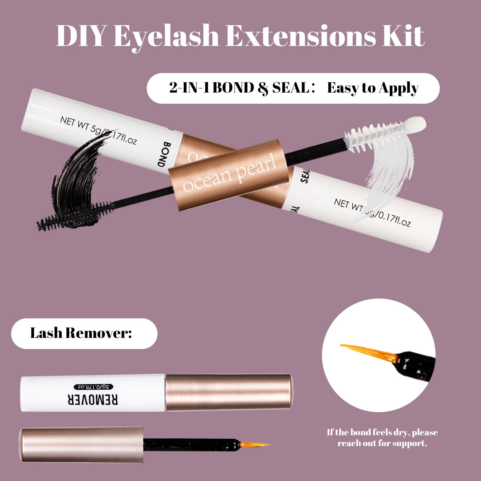 Ocean Pearl Cluster Lashes 320PCS Individual Eyelashes 30D+40D+80D+100D 4 Styles Eyelash Extensions Kit 12-20MM Lash Clusters DIY Eyelash Clusters with Super Lash Bond+Seal+Remover+Tweezer-4