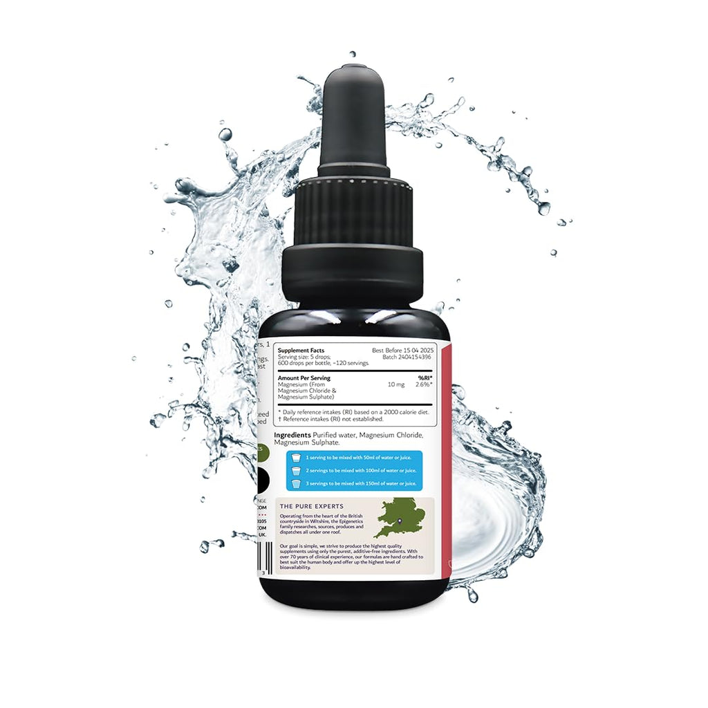 Magnesium for Kids Children & Baby 30ml | Supports Sleep & Relaxation, Helps Calm & Focus, Supplements for 0-11 Years | Bones, Teeth & Energy | Sugar & Flavouring Free UK Made Vegan