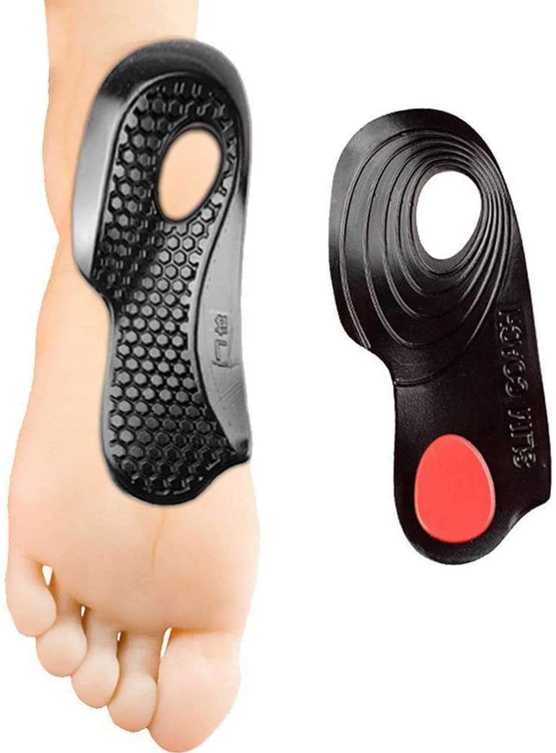 PEDIMEND O/X-Leg Orthopedic Insoles (2PAIR) - for Correcting O-Legs, Arch Collapse, Splayed Feet, etc. - Unisex - Foot Care (S: UK 3.5-5.5)