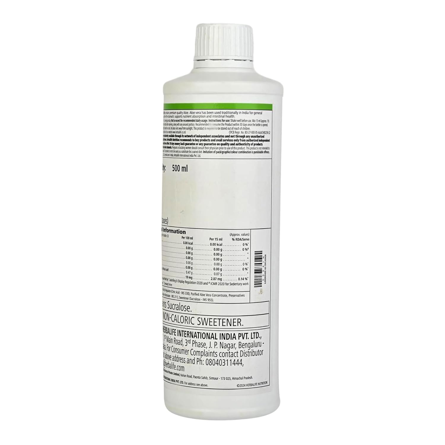 Herbalife HERBALIFE Herbal Aloe Concentrate Pint: Cranberry Flavor 16 FL Oz (473 ml) for Digestive Health with Premium-Quality Aloe, Gluten-Free, 0 Calories, 0 Sugar, Naturally Flavored