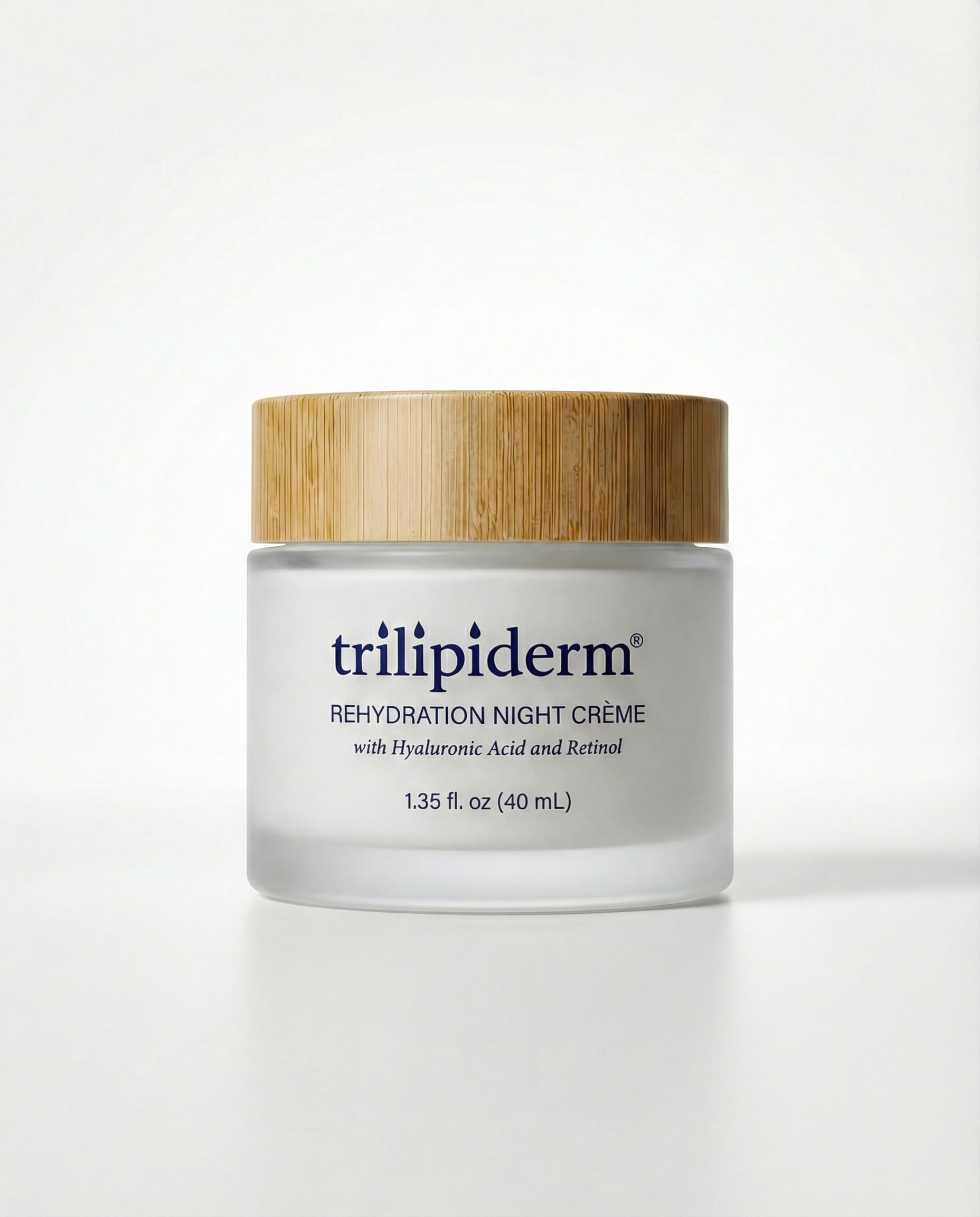 Trilipiderm Rehydration Night Crème W/Hyaluronic Acid, Vitamins A, C, E & Medyssinnian Lipid, Anti Aging Facial Night Cream Moisturizer for Face & Neck, Anti Wrinkle Cream for Men & Women, 1.7 Fl Oz