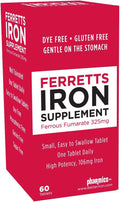 Ferretts Iron Tablets 325mg Ferrous Fumarate 4 Pack (240 Total)
