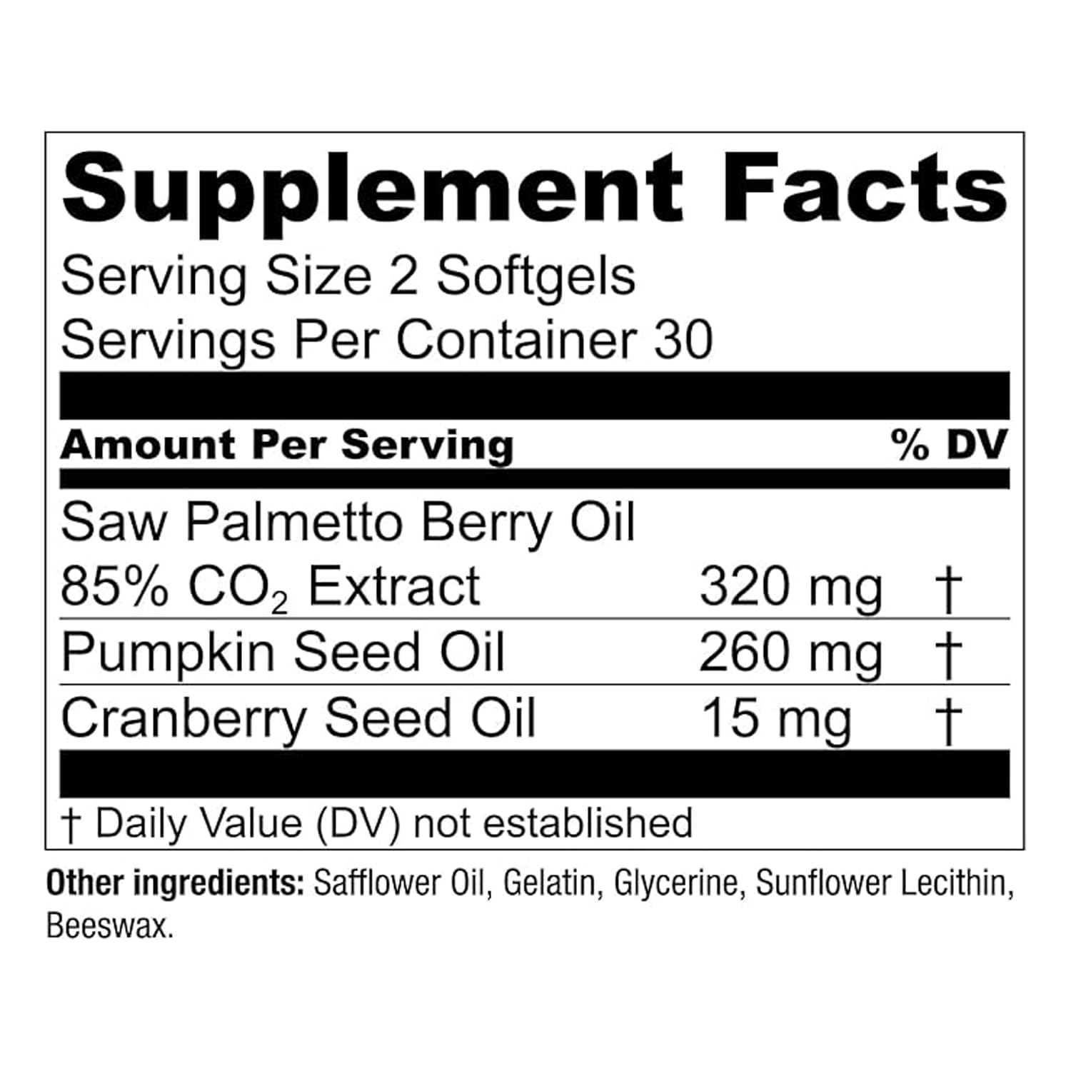 Essential Elements Saw Palmetto Plus - Promotes Bladder & Urinary Health - Prostate Support Supplement for Men with Pumpkin & Cranberry Seed Oil - 30 Count - 30 Servings