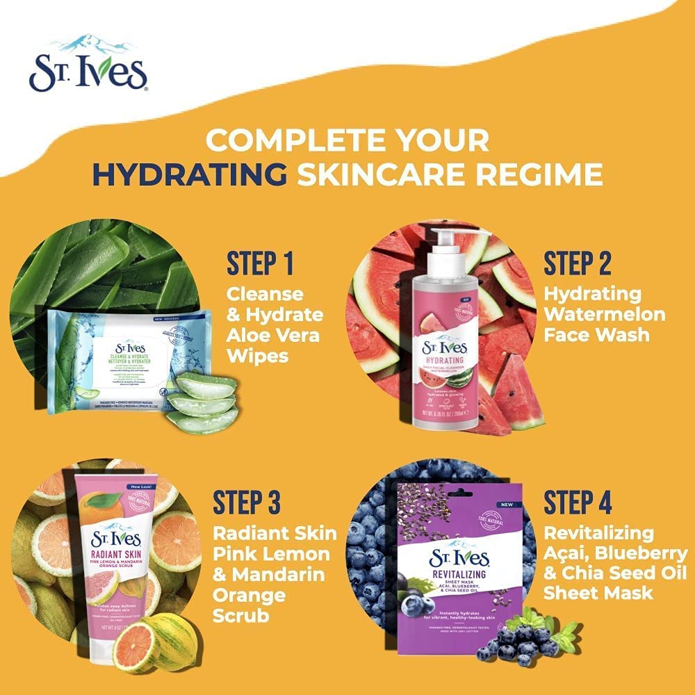 St Ives 200ml Daily Facial Cleanser Hydrating Watermelon