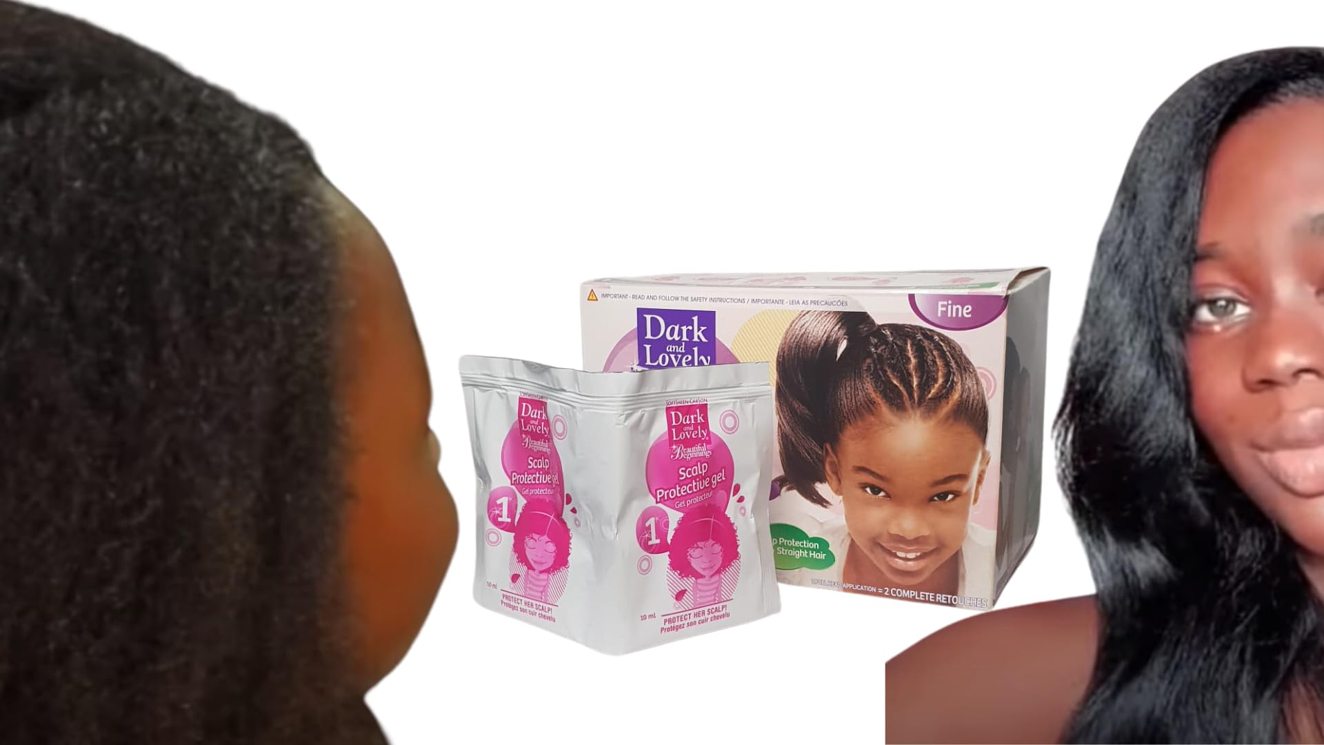 Dark & Lovely Beautiful Beginnings With Coconut & Aloe Scalp Care Relaxer *Fine*