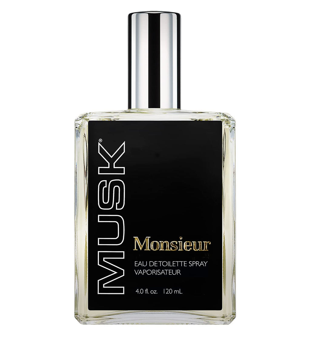 Monsieur Musk For Men Cologne Spray, 4 Ounce