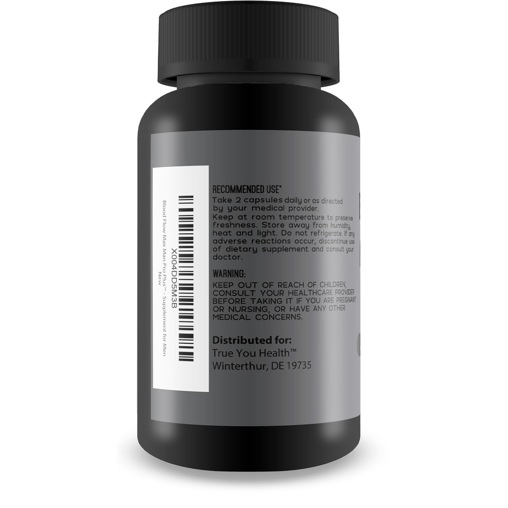 Blood Flow Max Man Pro Plus - Our Best Circulation Mens Blood Flow Supplement - Men Blood Flow Care - Healthy Blood Flow Support - Advanced Blood Flow Supplement Powder Capsules Best Blood Flow