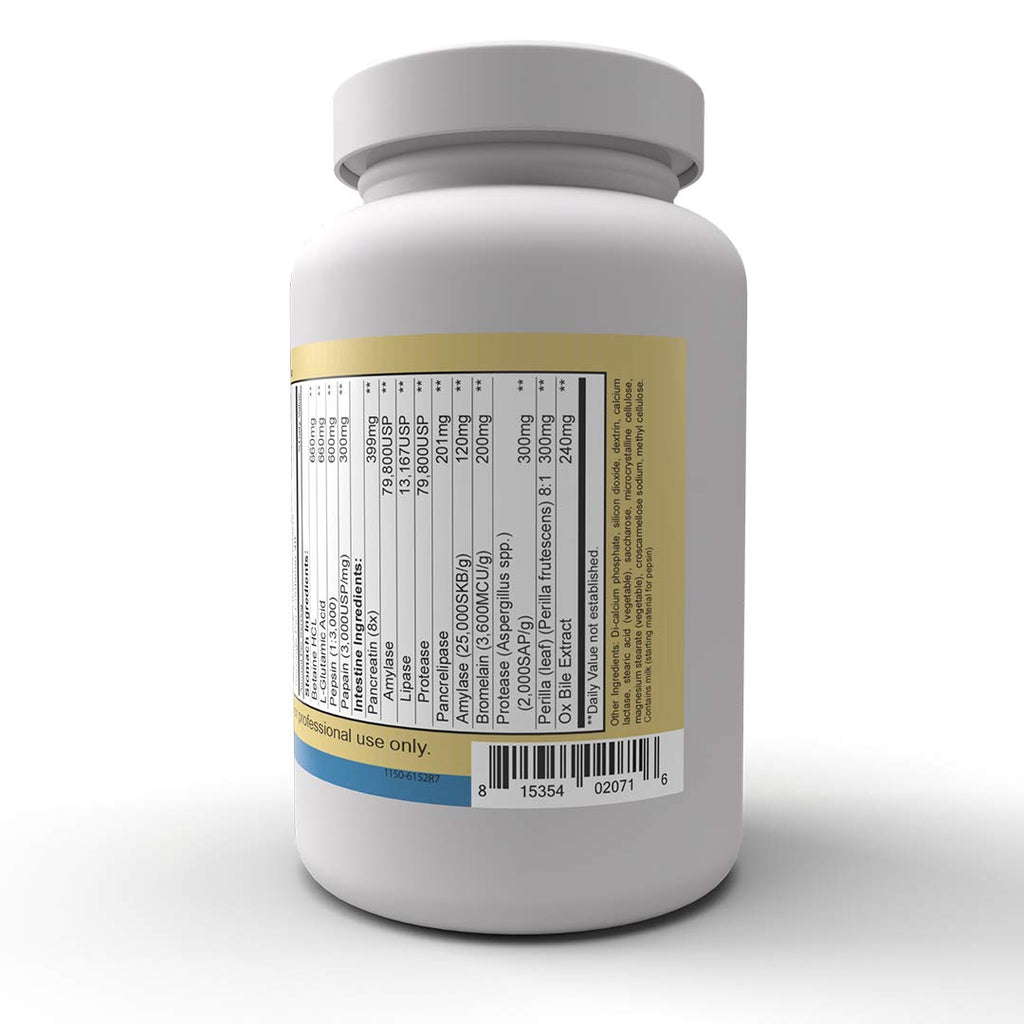 Priority One Vitamins Hypo Gest 120 Tablets - Mega Clinical dose of a Two Phase Formula that Provides enzymes to Maintain Healthy Digestion and intestinal Enzyme Activity.*