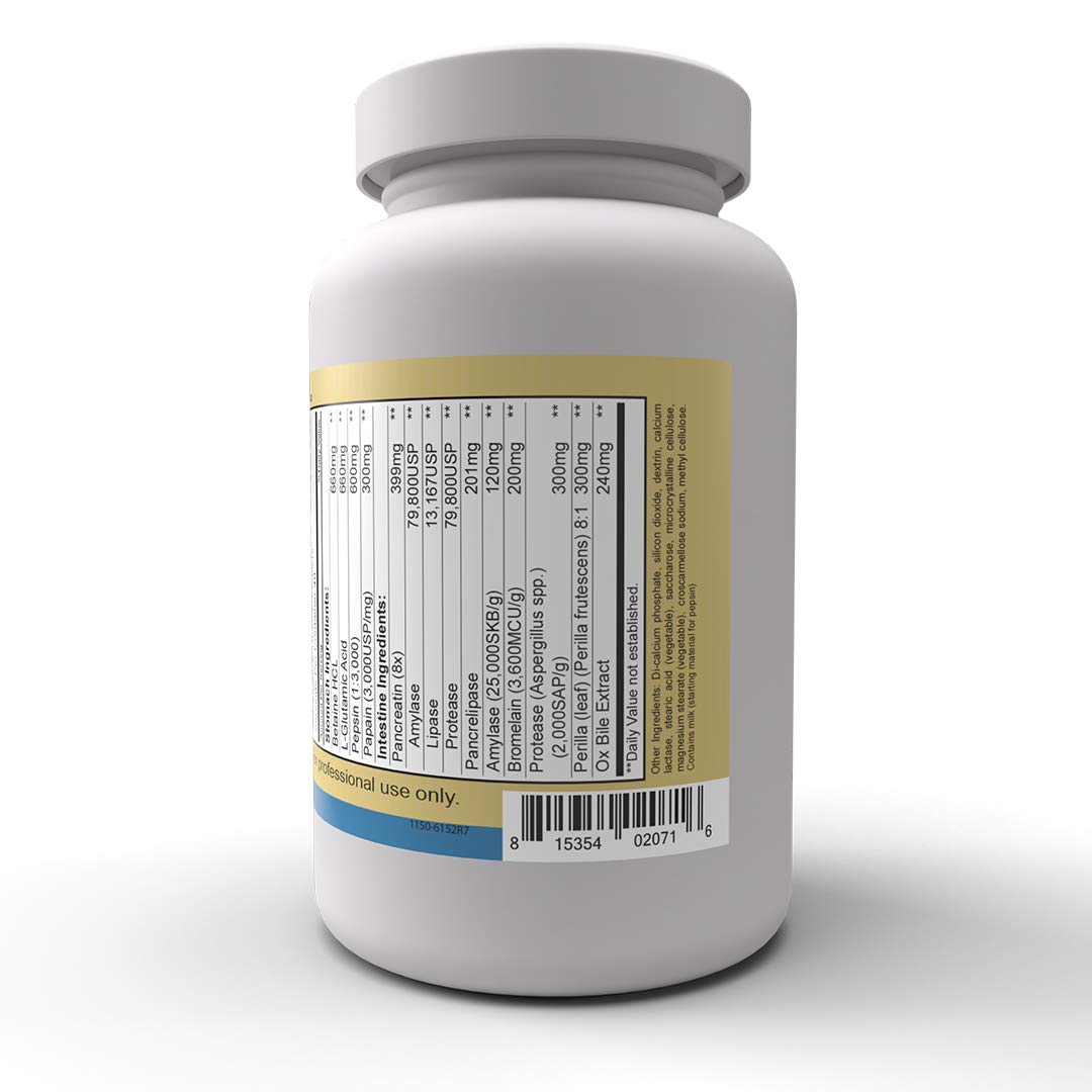 Priority One Vitamins Hypo Gest 120 Tablets - Mega Clinical dose of a Two Phase Formula that Provides enzymes to Maintain Healthy Digestion and intestinal Enzyme Activity.*
