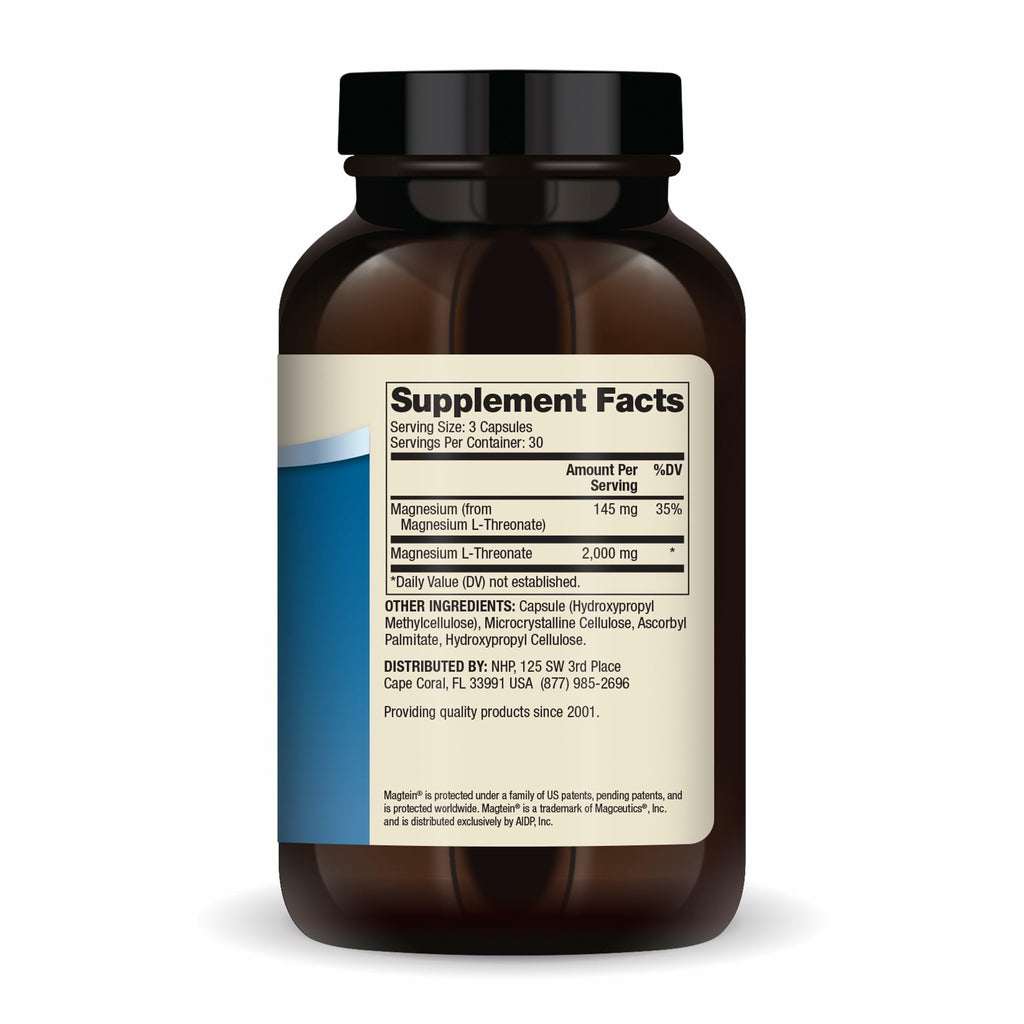 Dr. Mercola Magnesium Advanced - 2,000 mg Magtein Magnesium L-Threonate - Supports Brain & Cellular Function - Superior Absorption - Non-GMO, Gluten-Free & Soy-Free - 90 Capsules (2 Pack, 60 Servings)