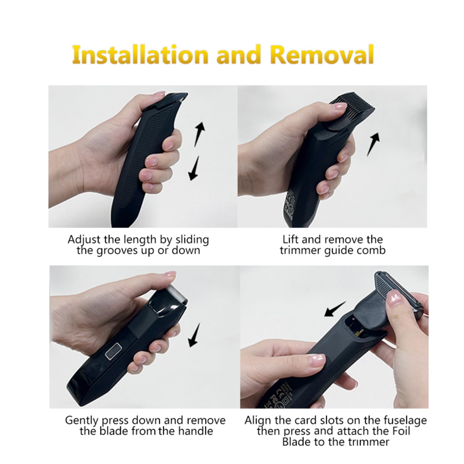 Manscape Body and Ball Trimmer for Men, Bald Head & Body Shaver, Mens Grooming Kits Pubic Groin Hair Trimmer, Body Groomer Electric Razors for Smooth Shaving, IPX7 Waterproof
