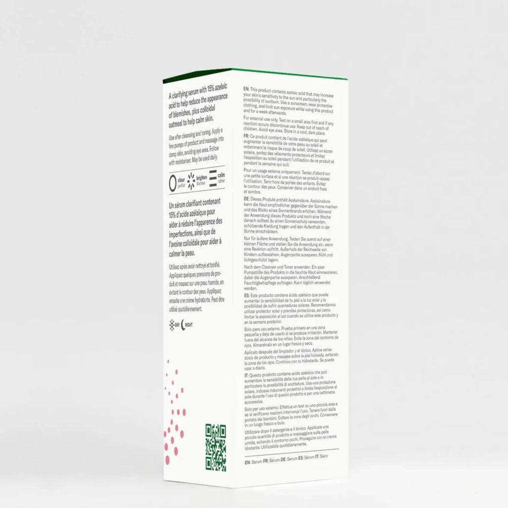 facetheory Blemicalm Azelaic Acid 15% Clarifying Serum (Unscented) - Control Blemishes, Redness & Breakouts with Powerful Azelaic Acid Serum - Azelaic Acid Cream for Clearer Skin (30 ml)