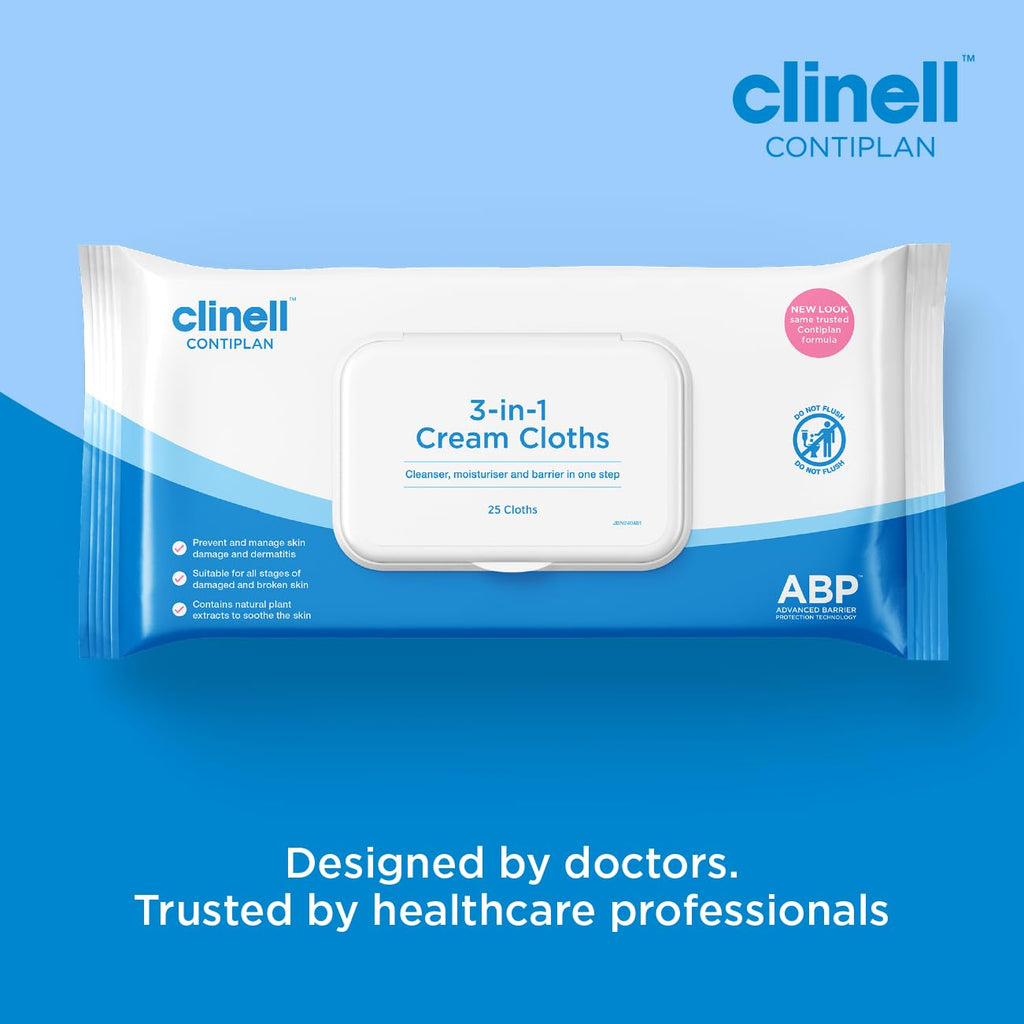 Clinell Continence Wipes 25pcs - by Clinell