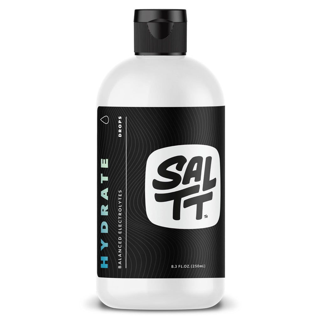 SALTT Hydrate Electrolyte Drops, Unflavored Hydration Supplement with Sodium, Potassium & Magnesium, Sugar Free Liquid Electrolytes for Water, Keto Friendly, Refill Size, 8.3 oz