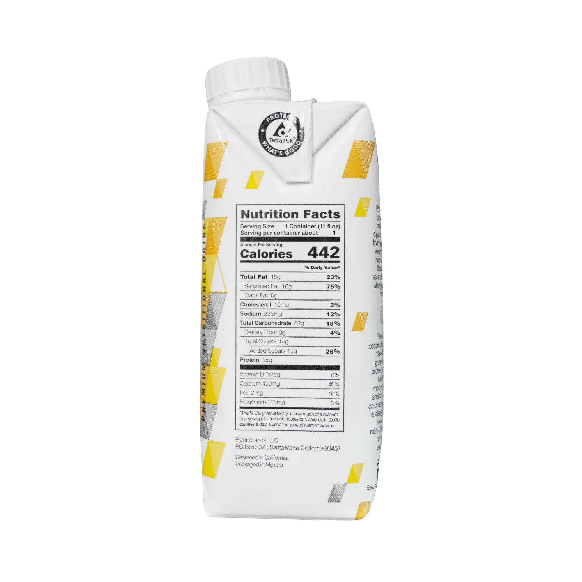 Reason Premium High Calorie Protein Drink - Free of Soy, Gluten, GMO, Artificial Flavors, and Sweeteners - NSF Certified, Lactose-Friendly and Great for Tube-Feeding - Vanilla, 11 oz