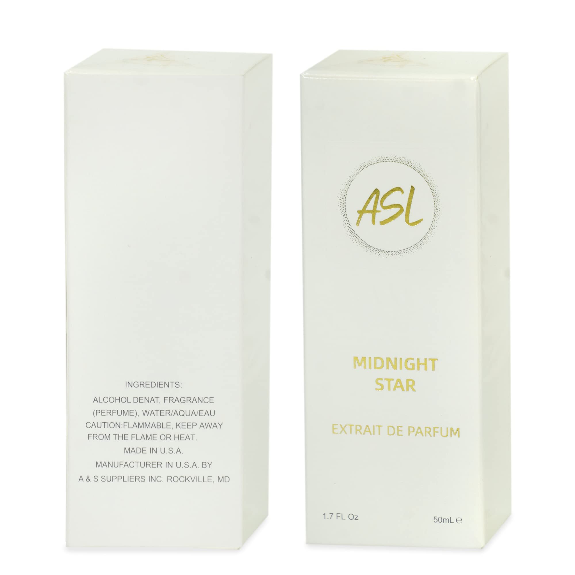 ASL Midnight Star Eau de Parfum Perfume for Men & Women – 50ml Unisex Perfume Spray with Long Lasting Sweet, Sensual Fragrance – Women & Men’s Fragrances