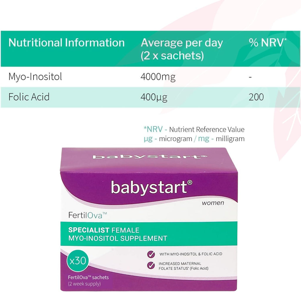 Babystart FertilOva Fertility Supplement for Women - 30 Sachets