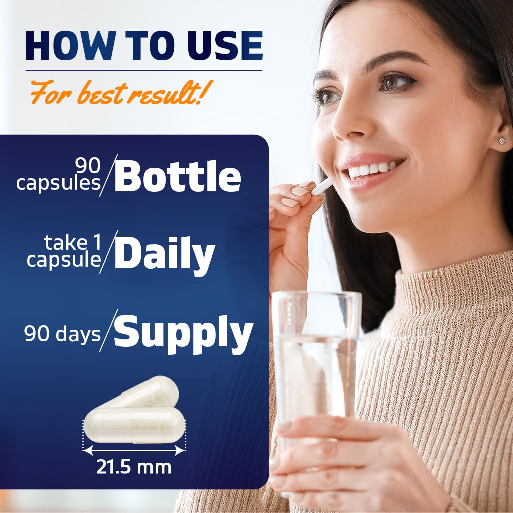 Vitamatic Benfotiamine 300 mg 90 Vegetarian Capsules - Also Called Fat Soluble Vitamin B1 (90 Count (Pack of 1)) (3 Bottles)