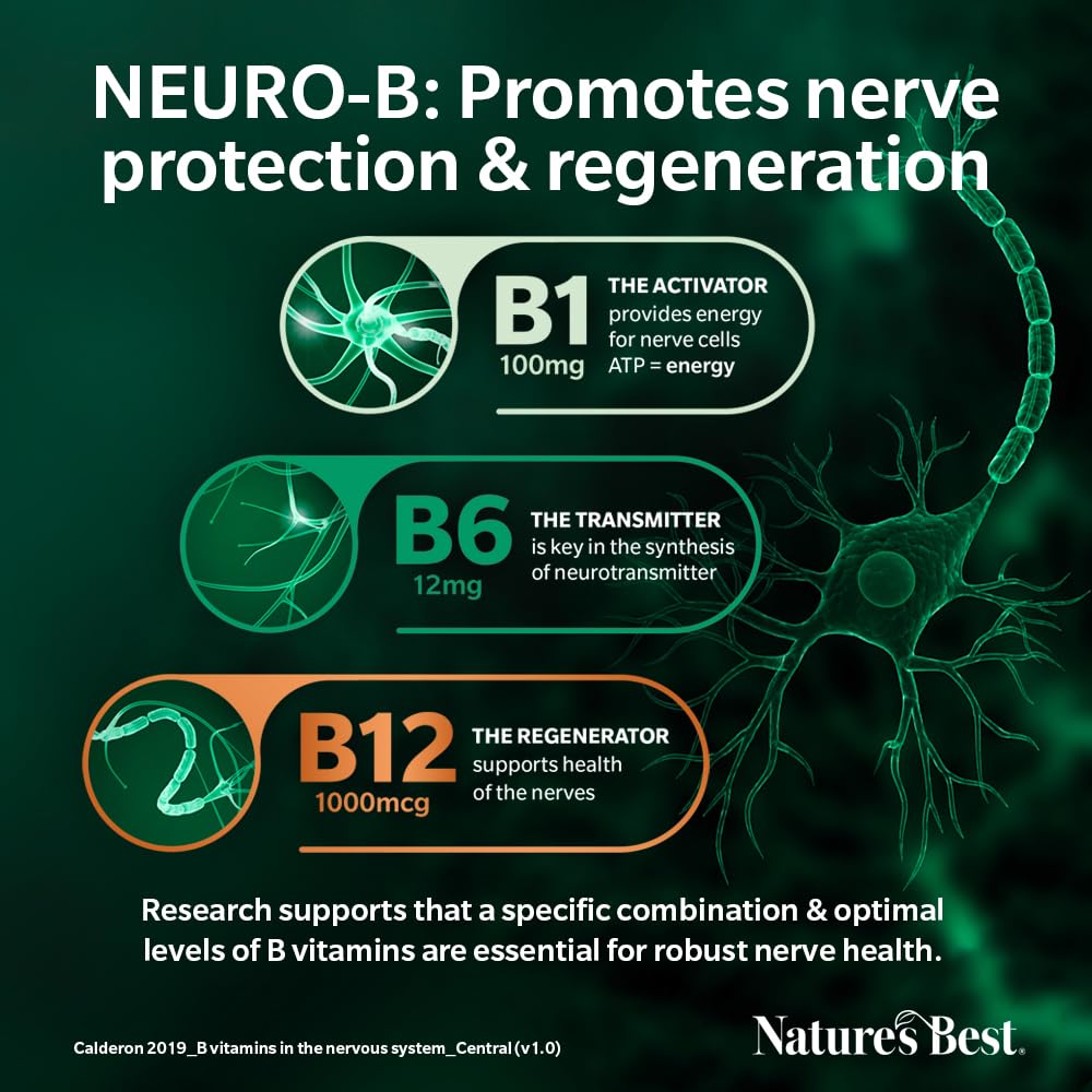 Nature's Best Neuro, B, Vitamin B Complex 1, a, Day, 90 Tablets