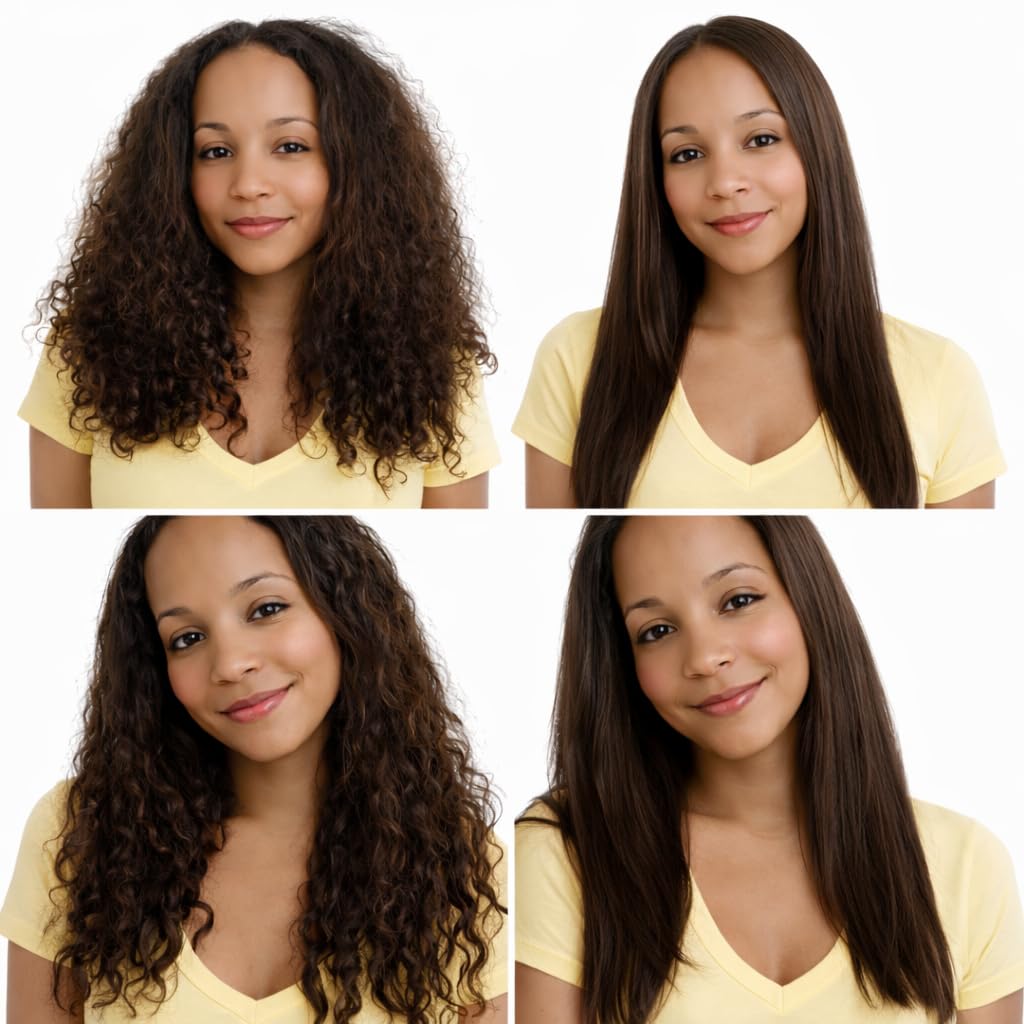 Gold Label Brazilian Keratin Hair Treatment Straightening works on All Hair Types Incl Coarse Thick Dry Frizzy Curly Bleached Dominican Brazilian Indian Strong formula Hair 240ml
