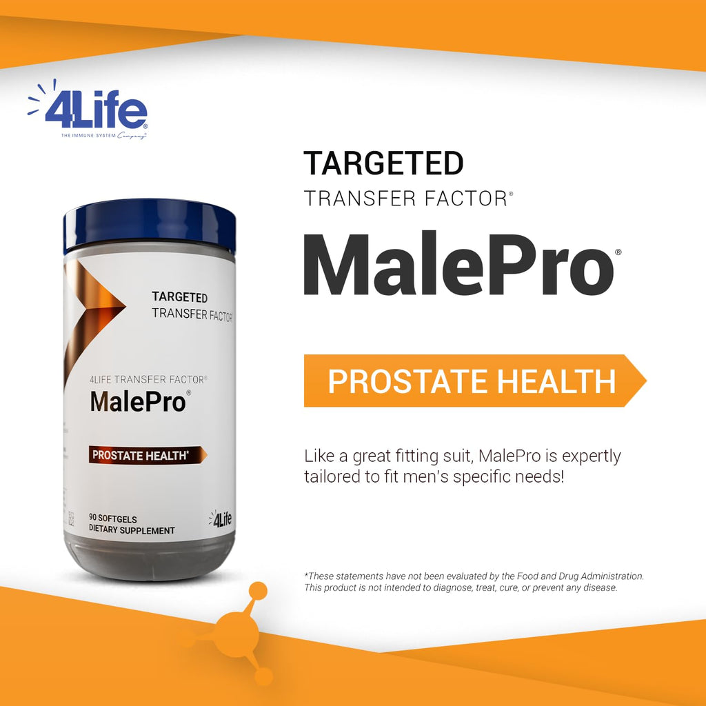 4Life Transfer Factor MalePro Prostate Support with Lycopene, 90 Softgels