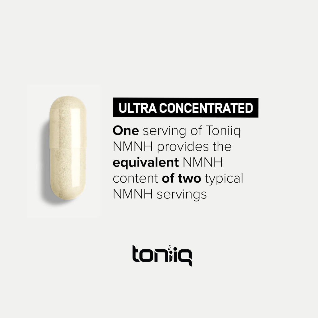 Toniiq NMNH Supplement – Clinically Studied UthPeak™ – 95% Highly Purified & Third-Party Tested for NAD+ & Healthy Aging Support