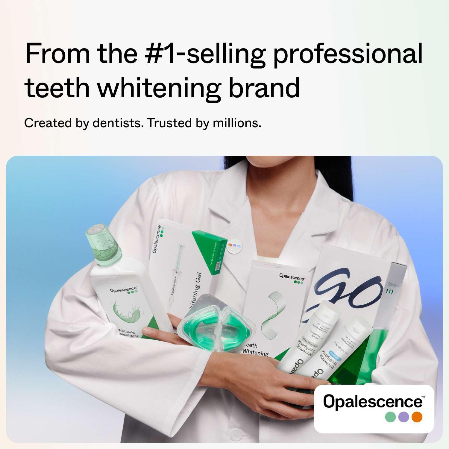 Opalescence Go 15- Prefilled Teeth Whitening Trays Kit - 15% Hydrogen Peroxide - (10 Treatments) Dentist Recomended - Made by Ultradent Products. Teeth Whitening Kit -Mint - 5194-1