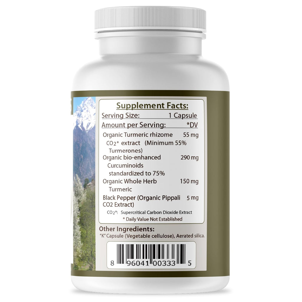 Tattva's Herbs Turmeric Curcumin 2-Pack (240 Capsules Total, 500mg) | Premium Supercritical CO2 Extract with Black Peppe