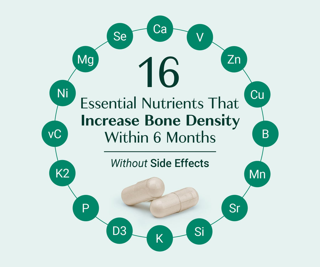 ALGAECAL Bone Builder Pack - Plant Based Calcium Supplement & Strontium - Organic Calcium 720mg with Vitamin D3 1600 IU, Vitamin K2, Magnesium, 16 Nutrients for Bone Health & Density (1-Month Supply)
