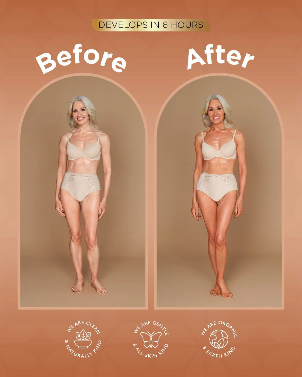 TanOrganic Self Tanning Lotion 100ml | Natural Organic Self Tanner for Face & Body | Natural-Looking Tan with Argan Oil | No Orange Tint, Streak-Free & Transfer-Resistant