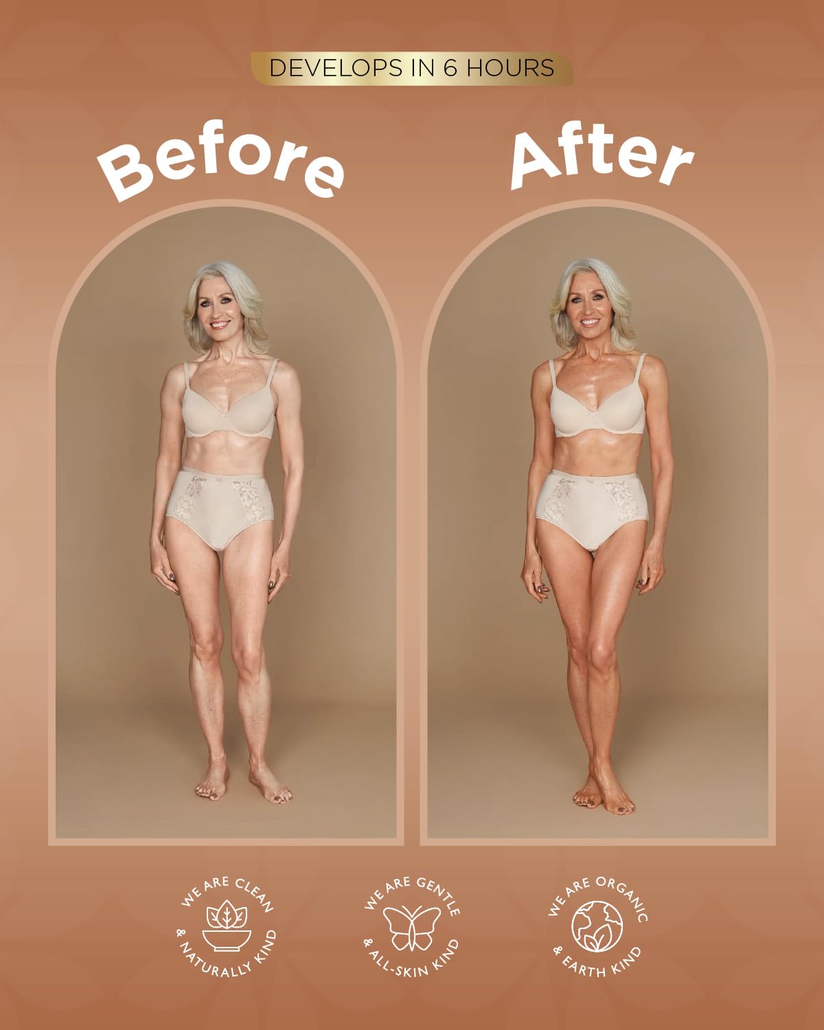 TanOrganic Self Tanning Lotion 100ml | Natural Organic Self Tanner for Face & Body | Natural-Looking Tan with Argan Oil | No Orange Tint, Streak-Free & Transfer-Resistant