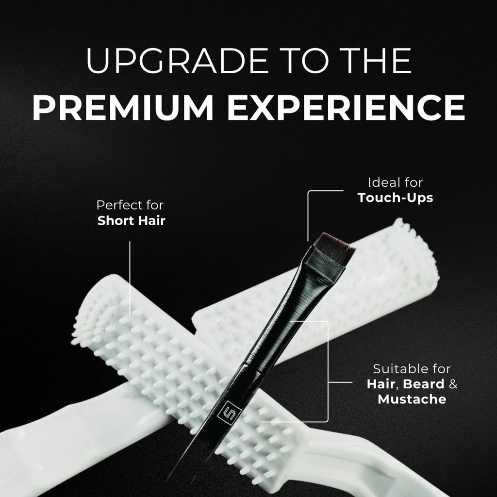 Simpler Partial Coverage Men's Hair Color Color Box - Permanent Beard & Mustache Dye - Ammonia-Free Beard Hair Dye — Fast Gray Blending — Salt & Pepper Look - Darker Shades