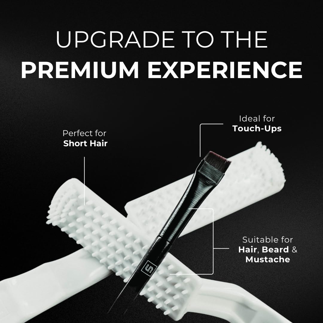 Simpler Partial Coverage Men's Hair Color Color Box - Permanent Beard & Mustache Dye - Ammonia-Free Beard Hair Dye — Fast Gray Blending — Salt & Pepper Look - Darker Shades