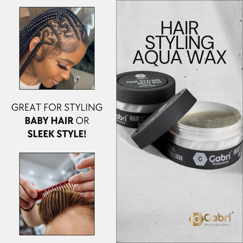 Gabri Hair Styling Wax 150ml, Hair Gel Wax, Edge Control, Maximum Control and Long Lasting, Men & Women Hair Wax (Casual Look)