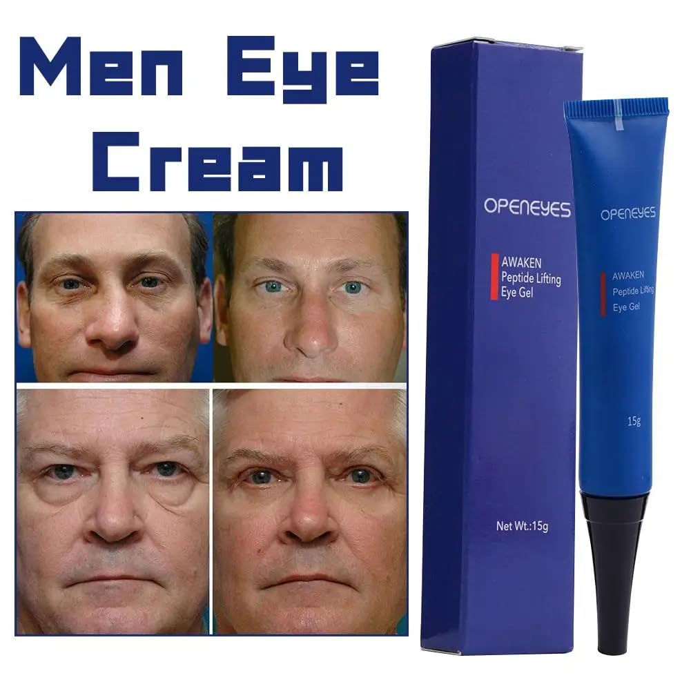 Openeyes Awaken Peptide Lifting Eye Gel Home Awaken Peptide Depuffing Eye Gel Open Awaken Peptide Depuffing Wrinkle Reduce Eye Gel Anti-Aging Tired Eye Care 2PCS