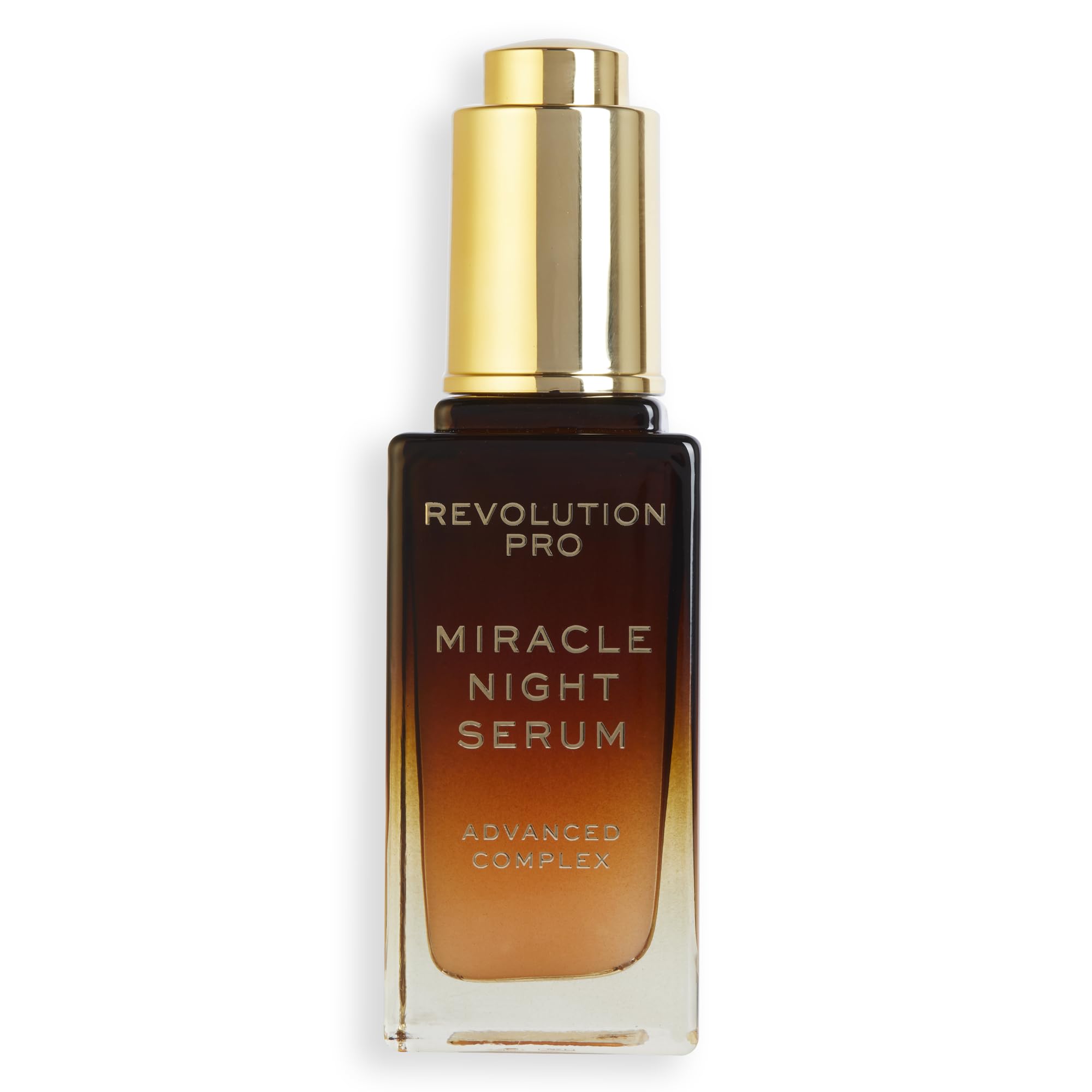 Revolution Pro Miracle Night Rescue Serum Advanced Complex, Overnight Face Serum, Smooths & Plumps Skin with Hyaluronic Acid & Peptides, 1 oz