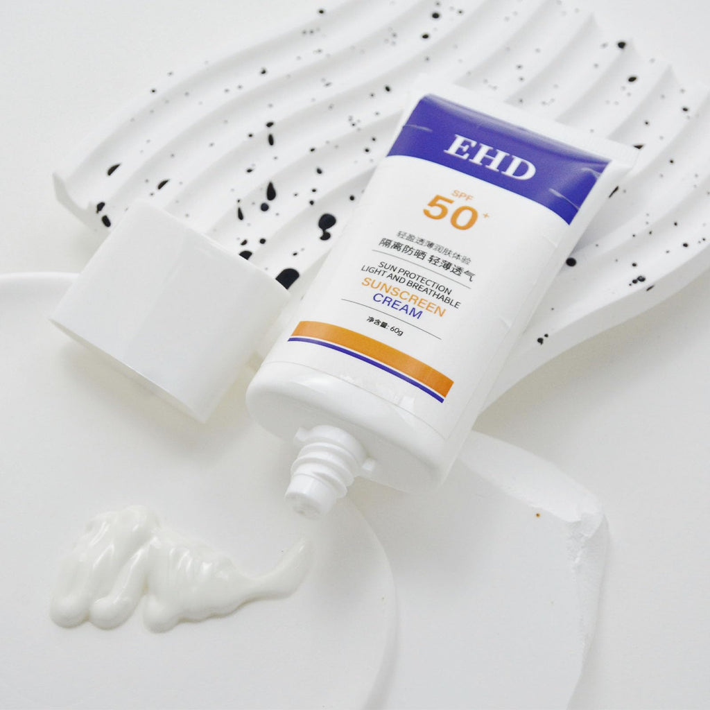 JILGEIER EHD Sunscreen for Face SPF 50, Natural Cream, Fast Absorption, No Sticky Feeling (2Pcs)