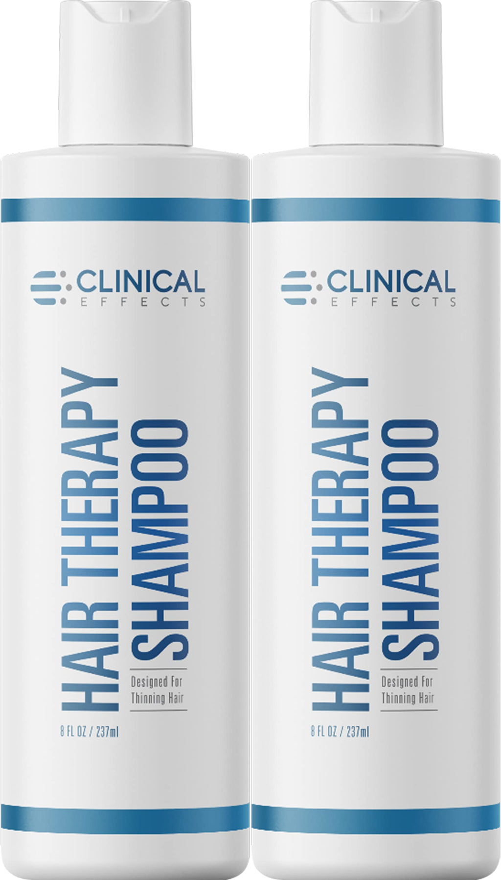 Clinical Effects Hair Therapy Shampoo – Biotin Shampoo with Anagain and Baicapil - Supports Hair Growth for Women and Men - Made in the USA - 2 Bottles