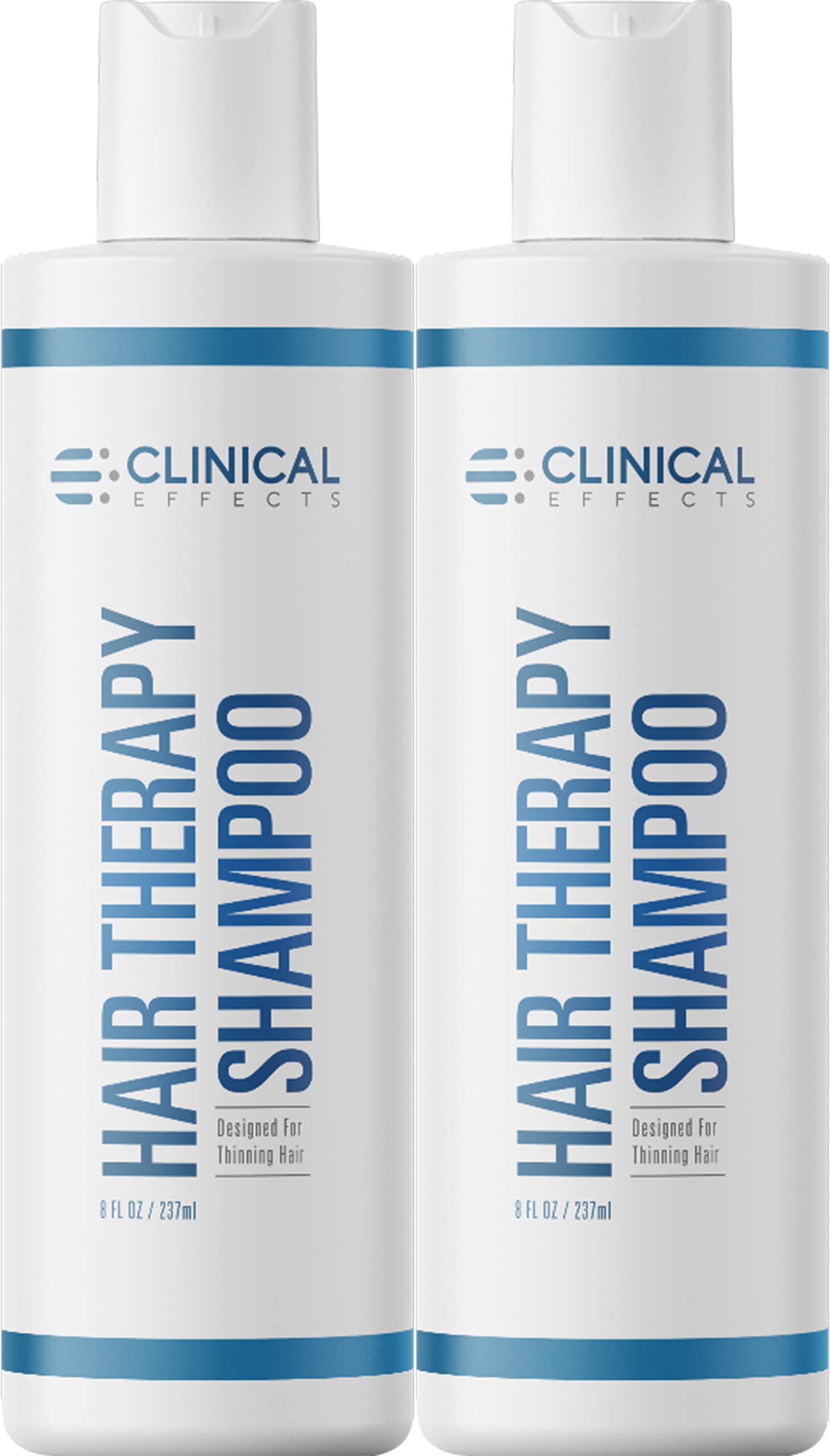 Clinical Effects Hair Therapy Shampoo – Biotin Shampoo with Anagain and Baicapil - Supports Hair Growth for Women and Men - Made in the USA - 2 Bottles