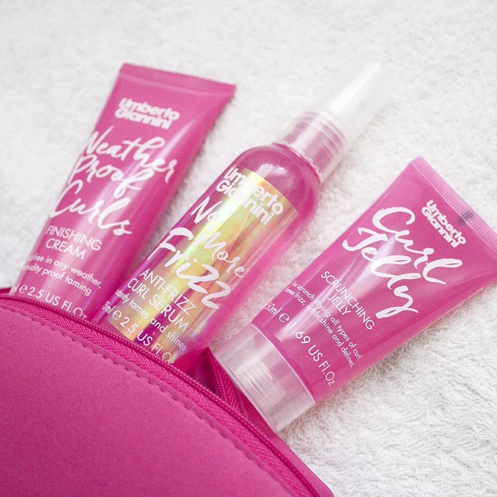 Umberto Giannini No More Frizz Curl Serum, Vegan & Cruelty Free Anti-Frizz Serum for Curly or Wavy Hair, 75 ml