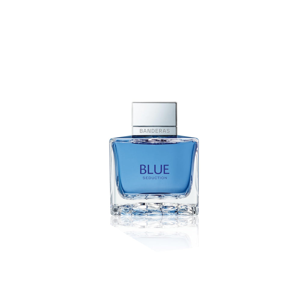 Banderas Blue Seduction Eau De Toilette for Men - Fresh, Romantic, Fruity Scent - Woody, Aquatic Notes of Apple, Sea Water - Ideal for Day Wear - 3.4 Fl Oz