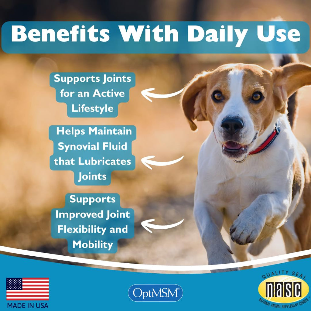 KALA HEALTH PeakTails Hip & Joint Plus for Dogs – 90 Tablets, Glucosamine, Chondroitin, OptiMSM & Ester-C – Supports Joint Mobility & Comfort