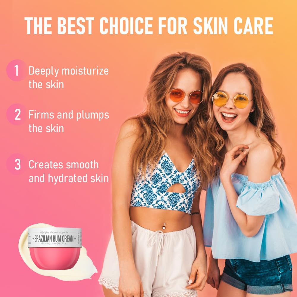 Bum Bum Cream, Moisturizing Body Cream Brighten Body Skin Repair, Smoothing Bum Cream, Lift, Firm, and Reduce Cellulite for a Beautiful Derriere, Long-lasting Fragrance Bum Bum Cream 80ML(#3)