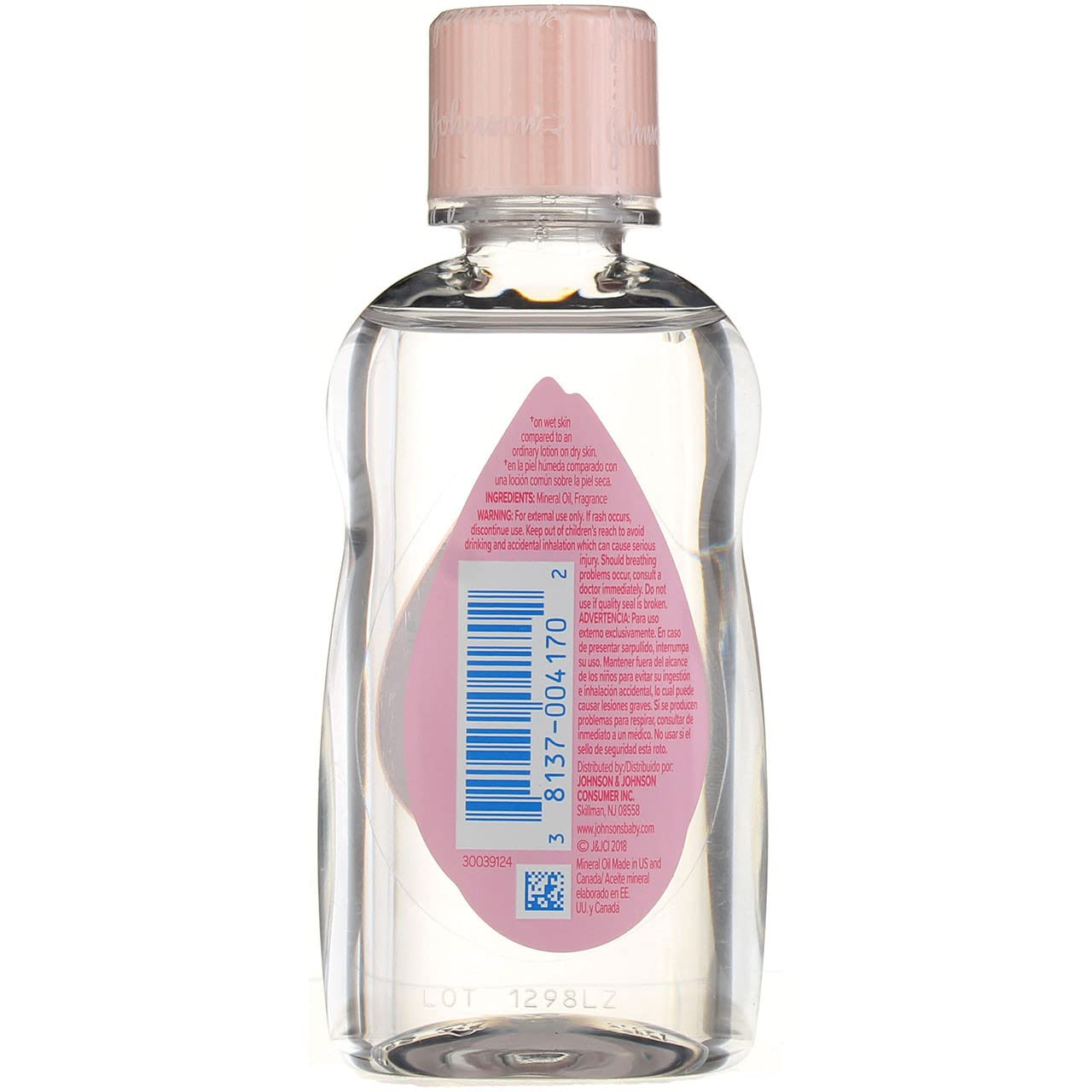 JOHNSON'S Baby Oil 3 oz (Pack of 12)