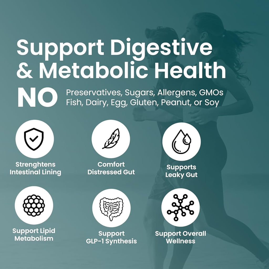 UpNourish Probiotics for GLP-1 Support, 5 Billion TFU Akkermansia Muciniphila for Digestive Health, Leaky Gut, Immunity and Metabolic Health, Prebiotics and Probiotics for Women and Men, 60 Capsules