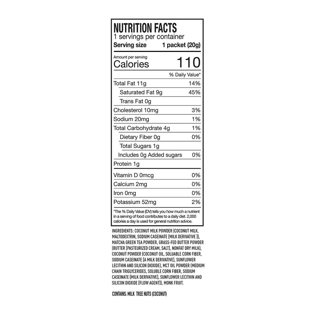 Harmony, Keto Matcha, Pure Japanese Matcha to Amplify Energy and Mental Performance, Instant Drink Mix Packet, 68mg of Caffeine per Serving, 12 Packets